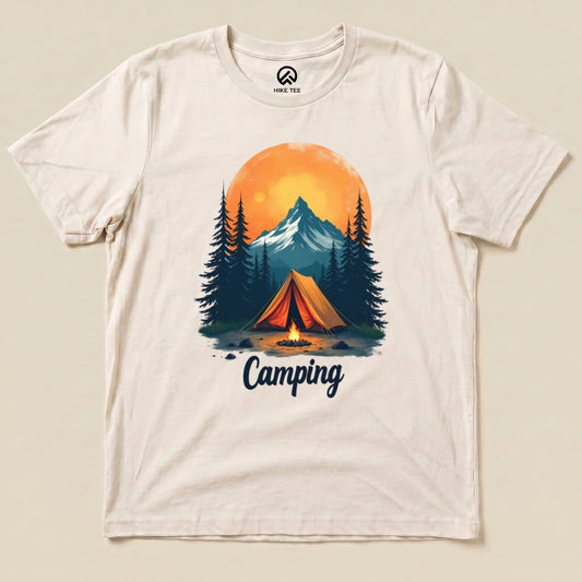 Camping Scenery Shirt Hike Tee T-Shirt Natural / S