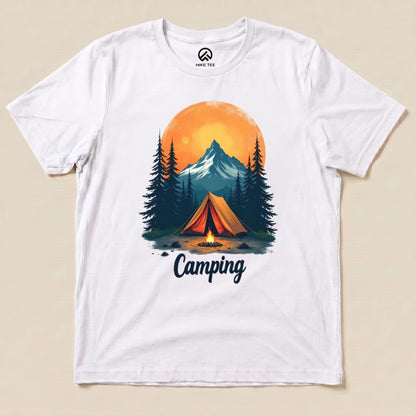 Camping Scenery Shirt Hike Tee T-Shirt White / S