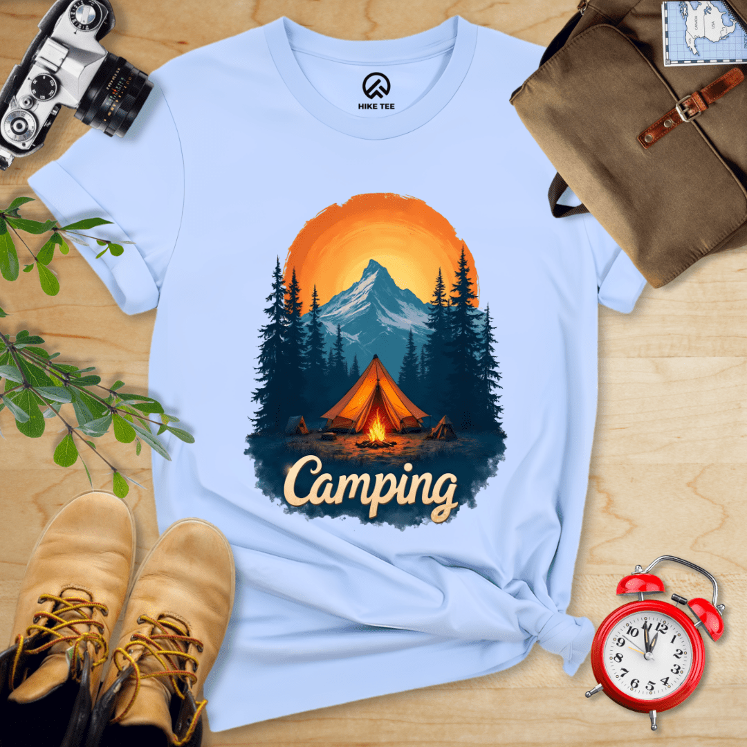 Hike Tee T-Shirt Baby Blue / S Camping Shirt