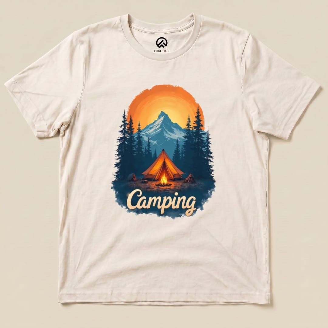 Camping Shirt Hike Tee T-Shirt Natural / S