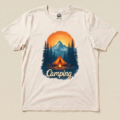 Camping Shirt Hike Tee T-Shirt Natural / S