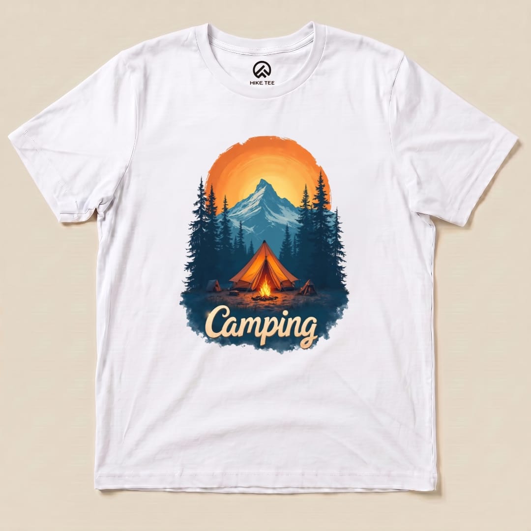Camping Shirt Hike Tee T-Shirt White / S