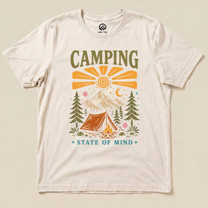 Camping Summer Shirt Hike Tee T-Shirt Natural / S