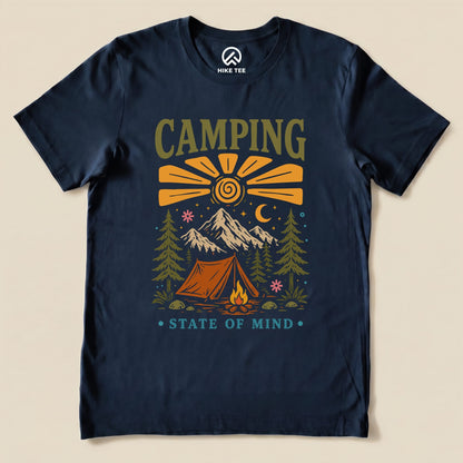 Camping Summer Shirt Hike Tee T-Shirt Navy / S