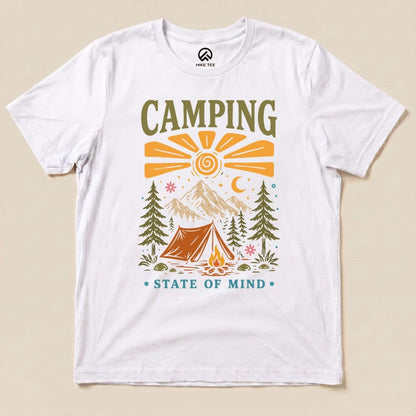 Camping Summer Shirt Hike Tee T-Shirt White / S