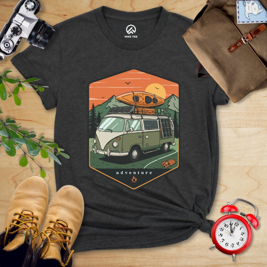 Hike Tee T-Shirt Dark Grey Heather / S Camping Van Adventure Shirt