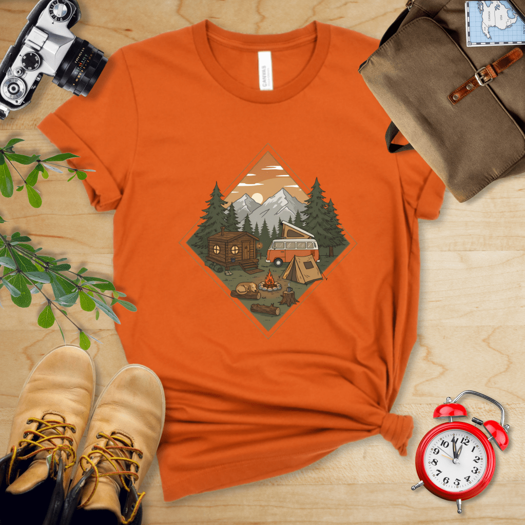 Hike Tee T-Shirt Autumn / S Camping Vibes Shirt