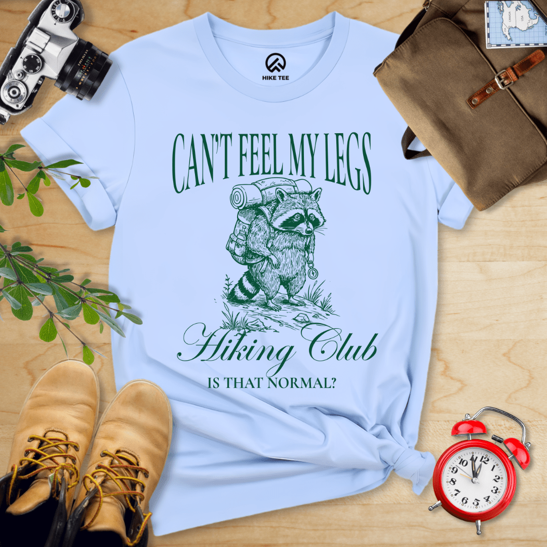 Hike Tee T-Shirt Baby Blue / S Can't Feel My Legs Club Shirt