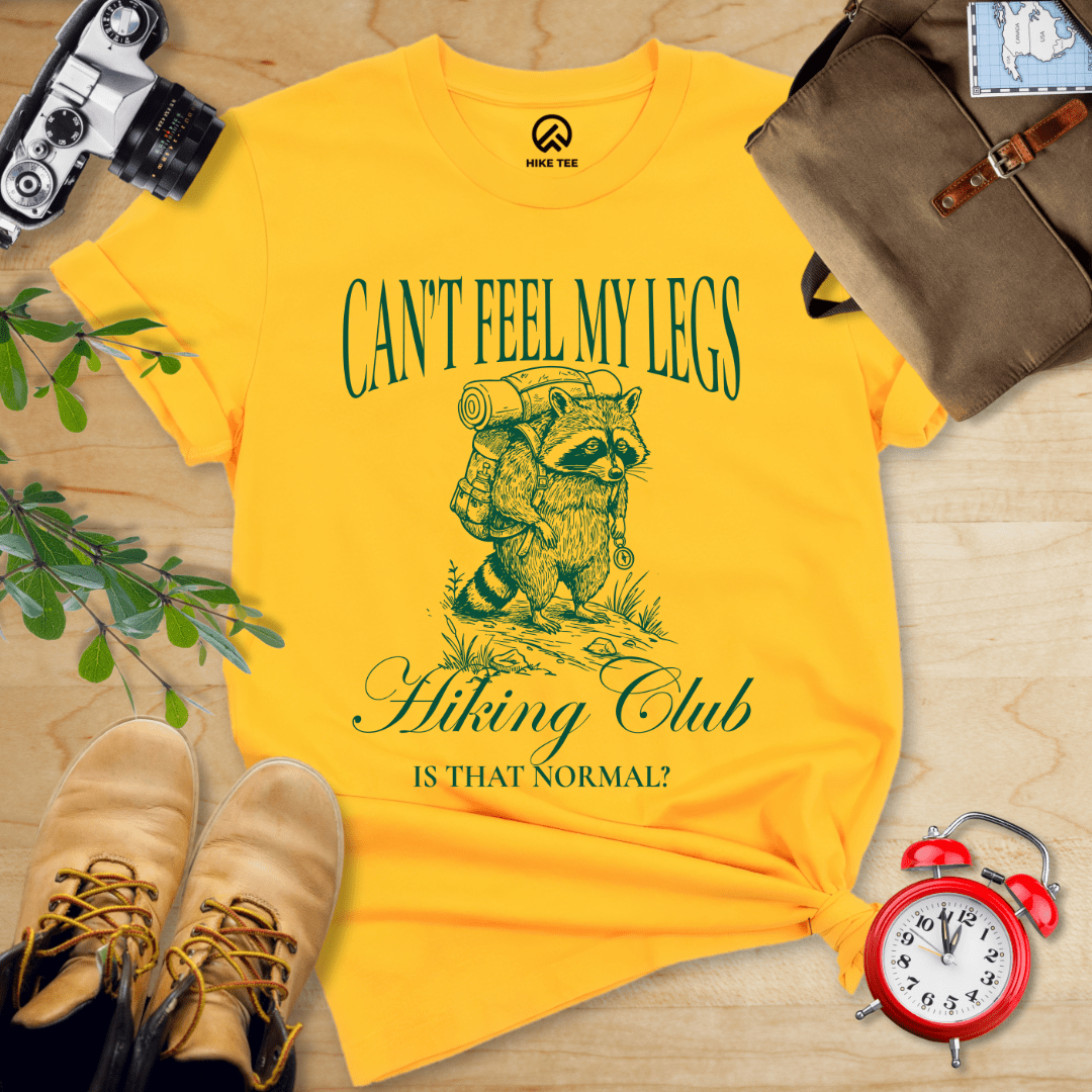 Hike Tee T-Shirt Gold / S Can't Feel My Legs Club Shirt