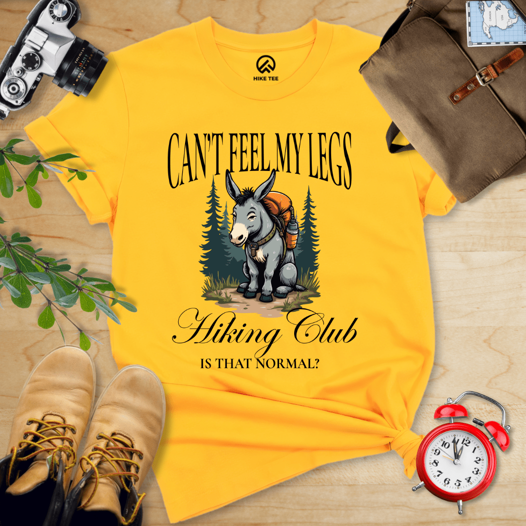 Hike Tee T-Shirt Gold / S Can't Feel My Legs Club Shirt