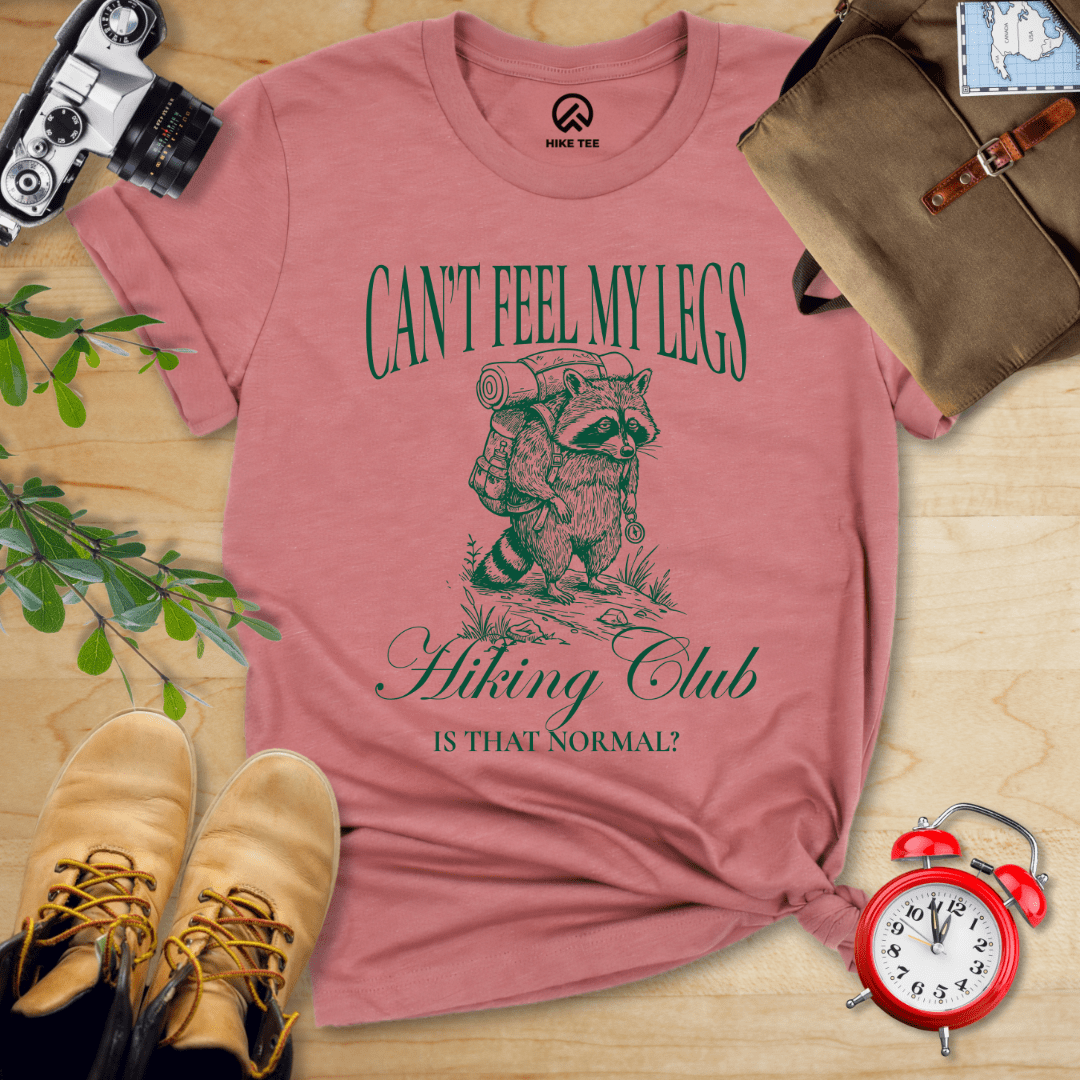 Hike Tee T-Shirt Heather Mauve / S Can't Feel My Legs Club Shirt