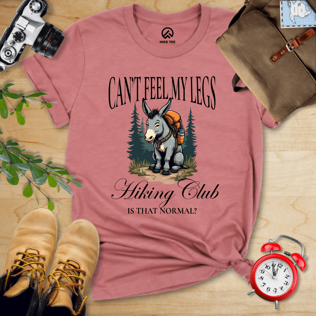 Hike Tee T-Shirt Heather Mauve / S Can't Feel My Legs Club Shirt