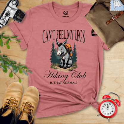 Hike Tee T-Shirt Heather Mauve / S Can't Feel My Legs Club Shirt