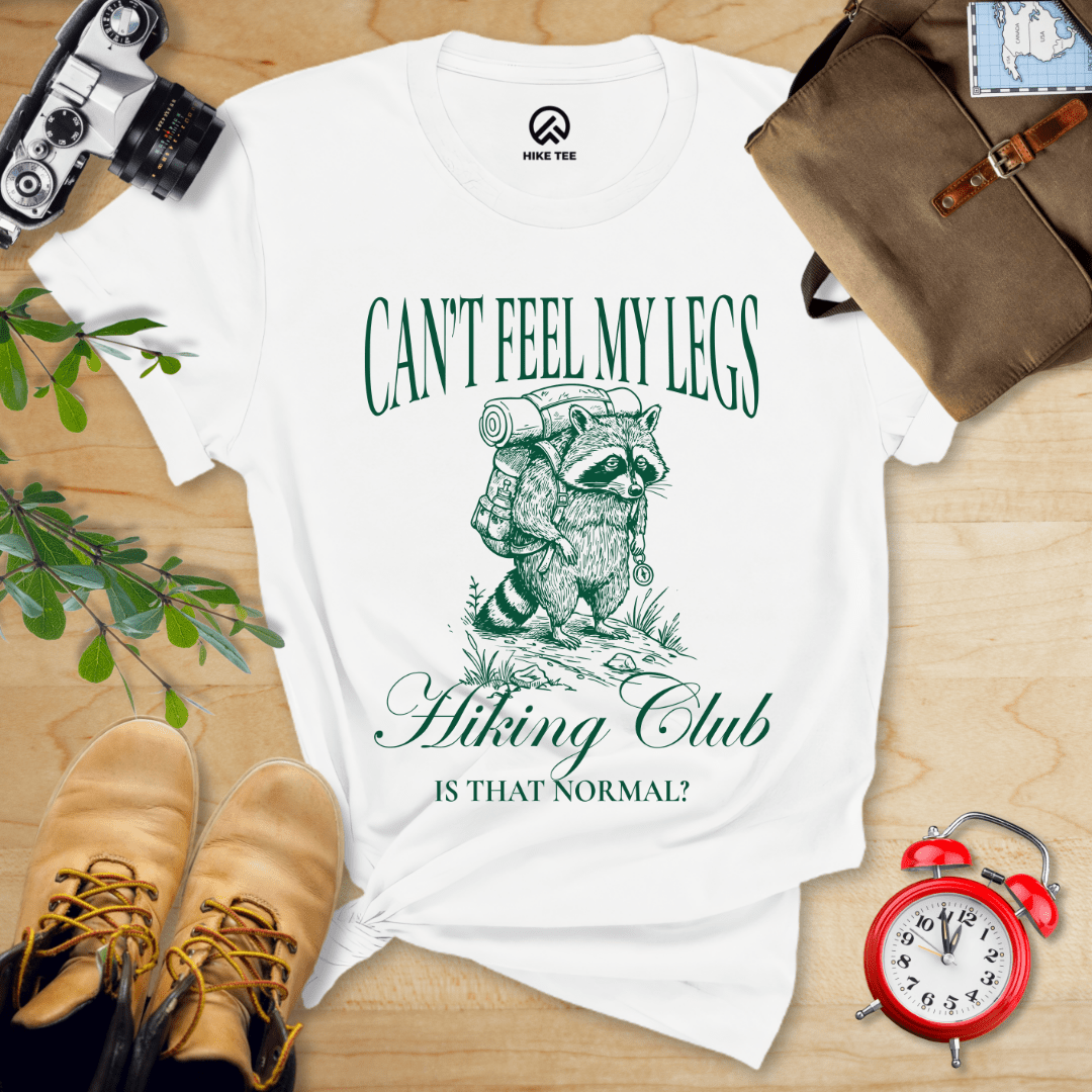 Hike Tee T-Shirt White / S Can't Feel My Legs Club Shirt