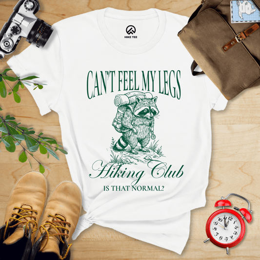 Hike Tee T-Shirt White / S Can't Feel My Legs Club Shirt