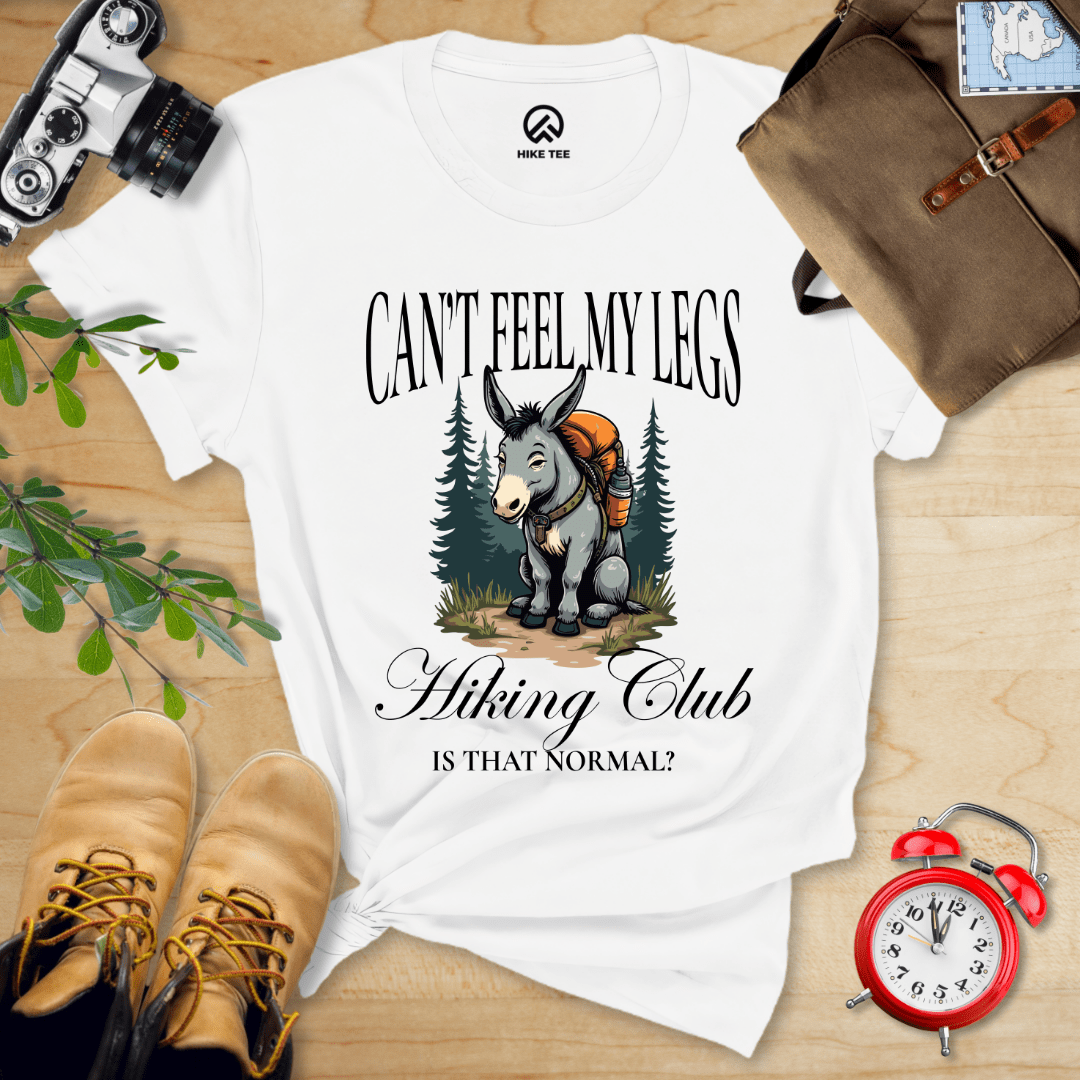 Hike Tee T-Shirt White / S Can't Feel My Legs Club Shirt