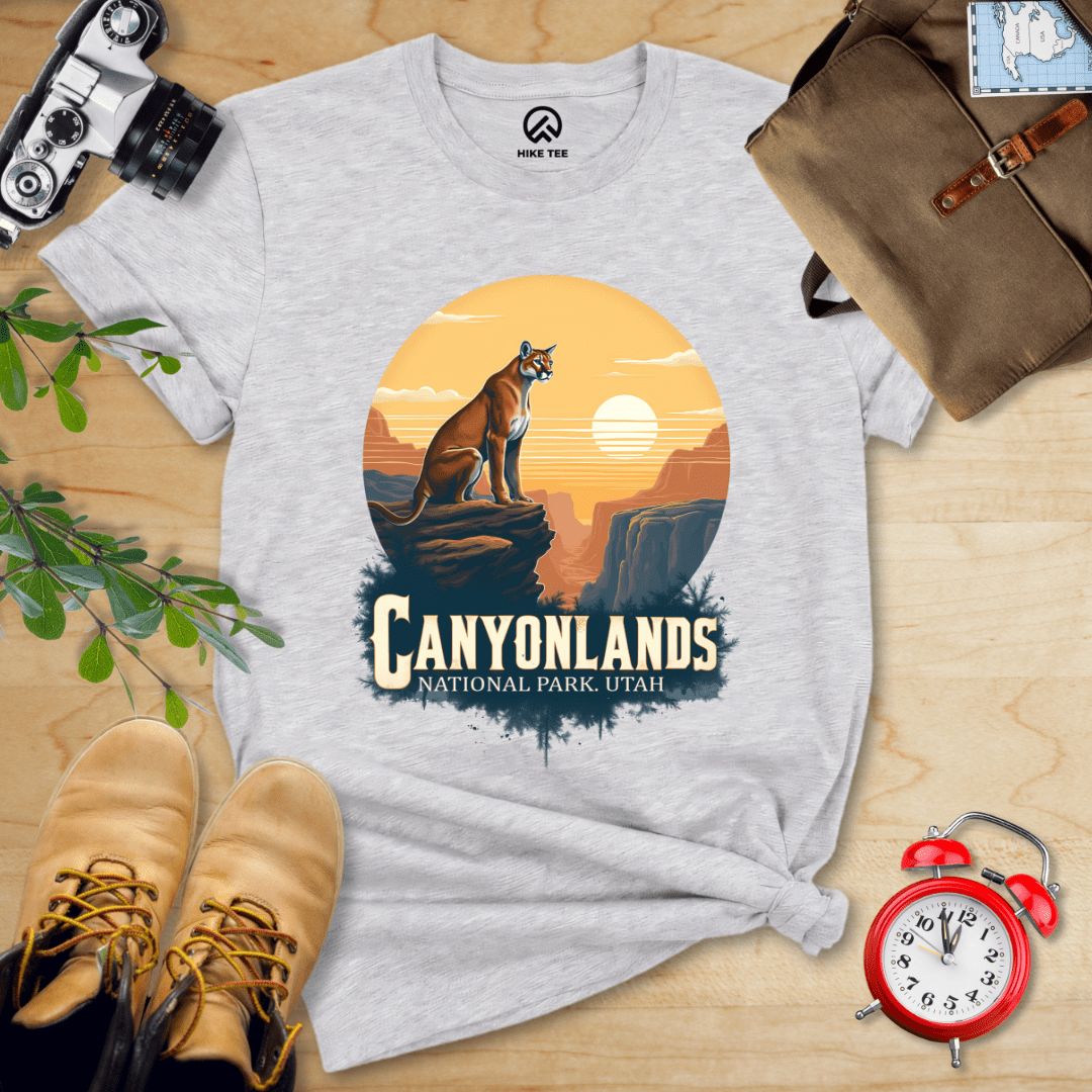 Hike Tee T-Shirt Athletic Heather / S Canyonlands Mountain Lion Shirt
