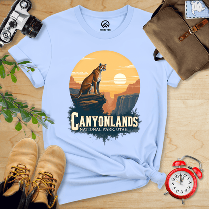Hike Tee T-Shirt Baby Blue / S Canyonlands Mountain Lion Shirt