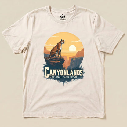 Canyonlands Mountain Lion Shirt Hike Tee T-Shirt Natural / S