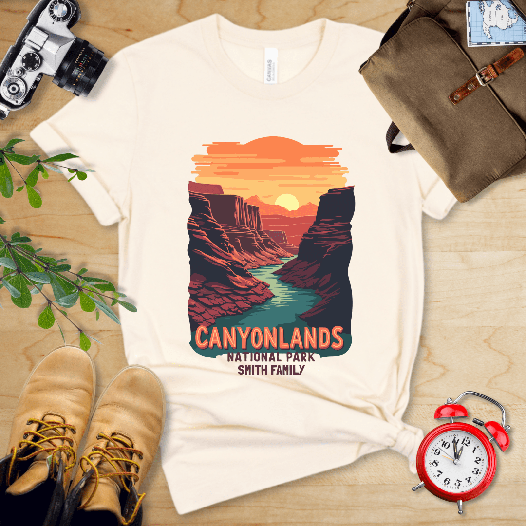 AnywherePOD T-Shirt Natural / S Canyonlands National Park Shirt + Personalization