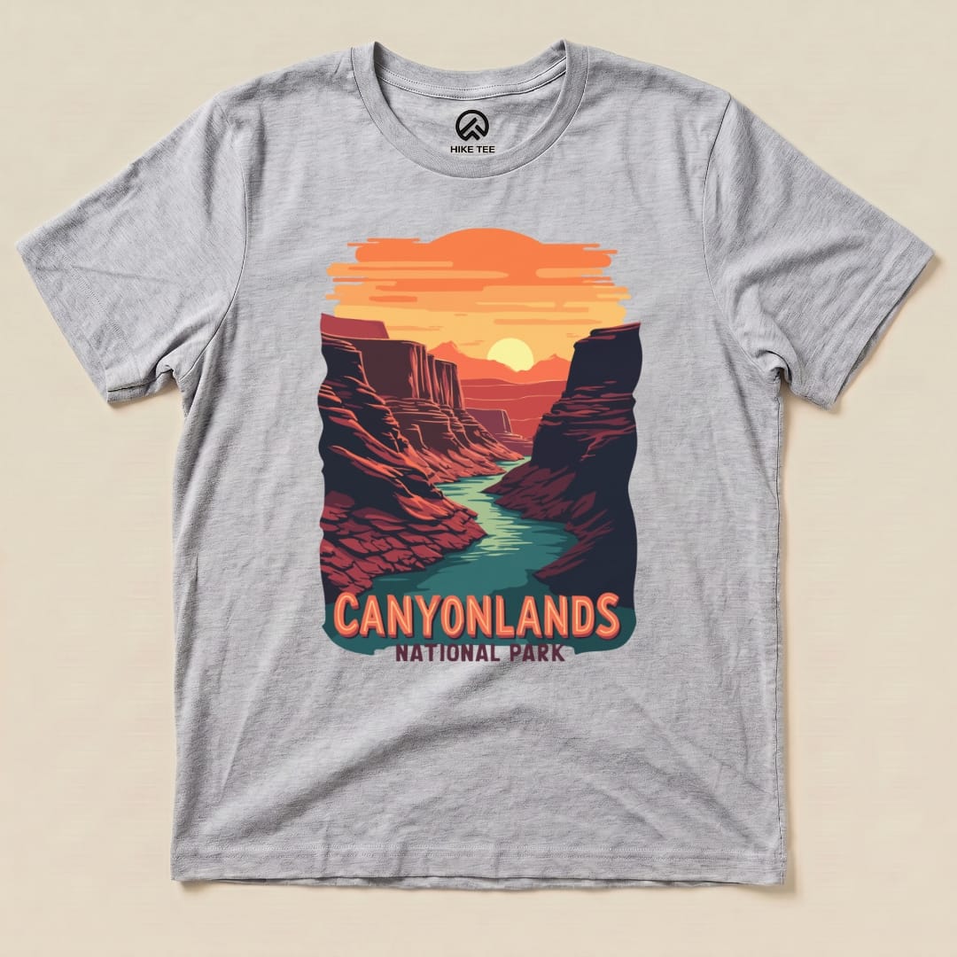 Hike Tee T-Shirt Athletic Heather / S Canyonlands National Park Shirt
