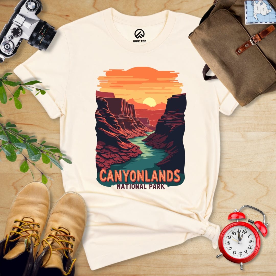 Hike Tee T-Shirt Natural / S Canyonlands National Park Shirt