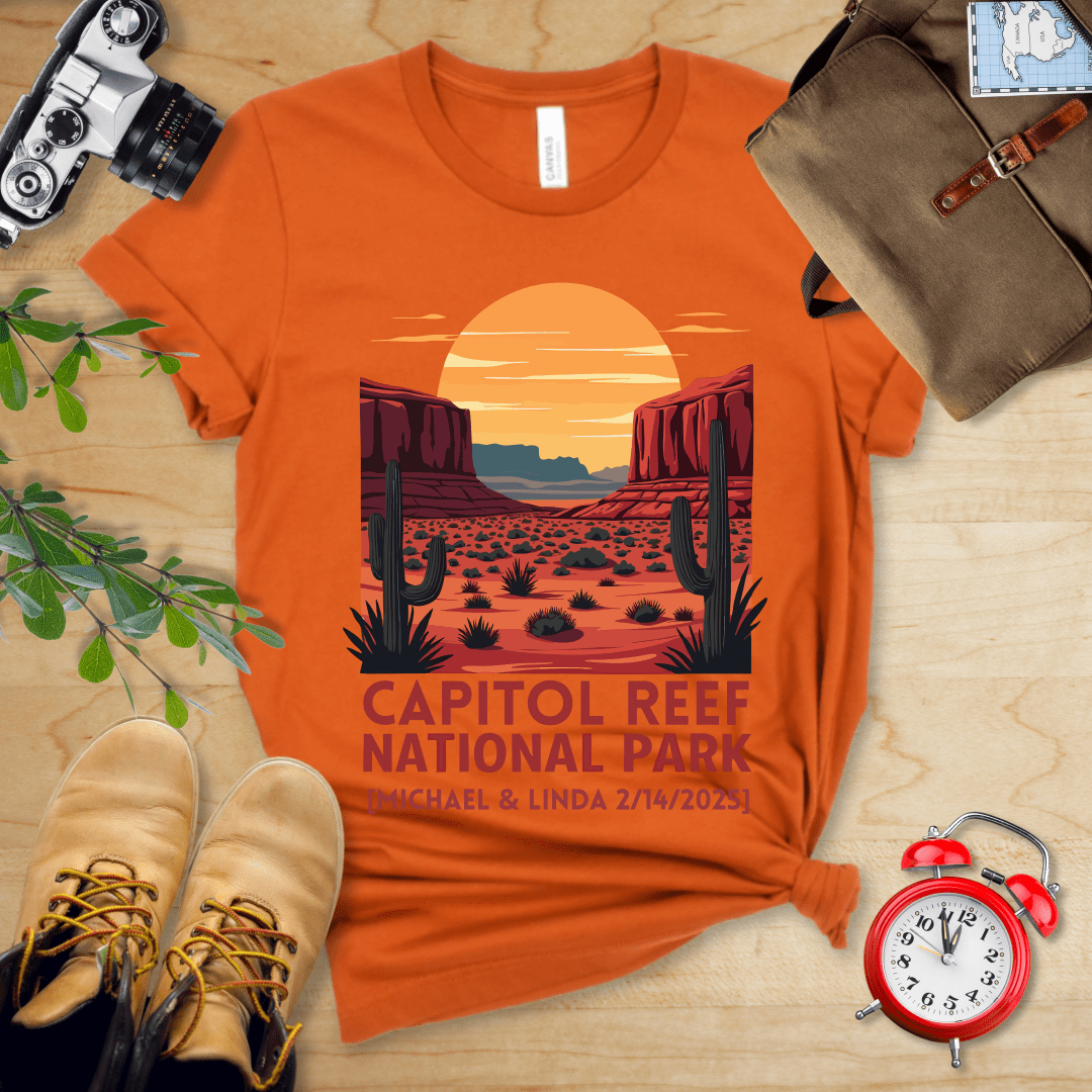 AnywherePOD T-Shirt Autumn / S Capitol Reef National Park Shirt + Personalization