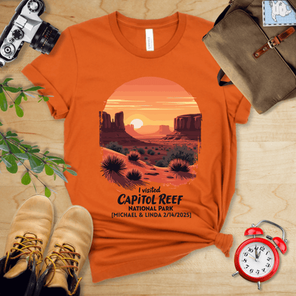AnywherePOD T-Shirt Autumn / S Capitol Reef National Park Shirt + Personalization