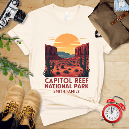 AnywherePOD T-Shirt Natural / S Capitol Reef National Park Shirt + Personalization