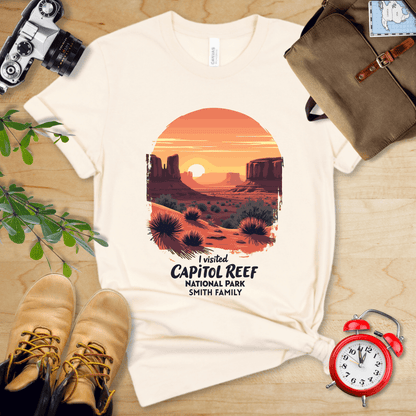 AnywherePOD T-Shirt Natural / S Capitol Reef National Park Shirt + Personalization