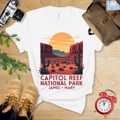 AnywherePOD T-Shirt White / S Capitol Reef National Park Shirt + Personalization