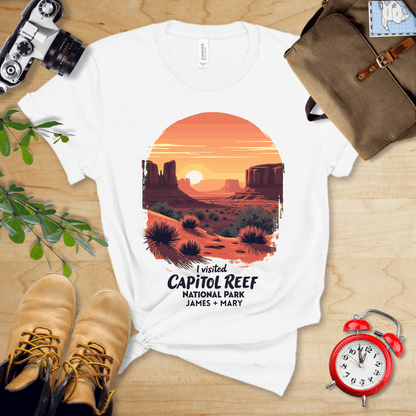 AnywherePOD T-Shirt White / S Capitol Reef National Park Shirt + Personalization