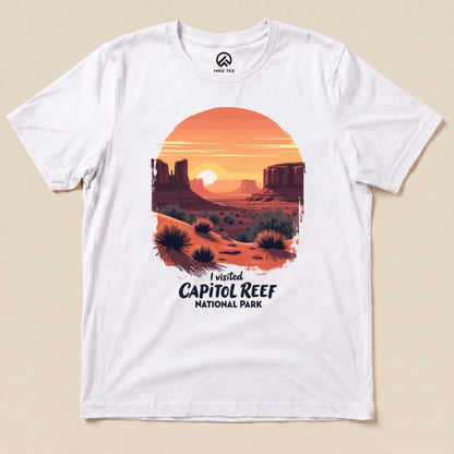 Hike Tee T-Shirt White / S Capitol Reef National Park Shirt