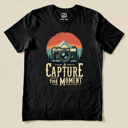 Capture the Moment Shirt Hike Tee T-Shirt Black / S