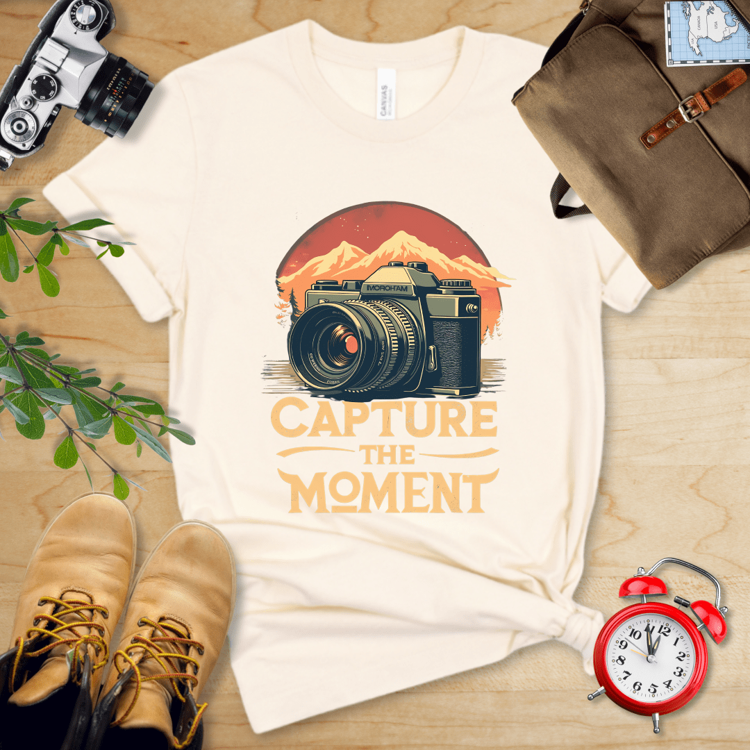 Printify T-Shirt Natural / S Capture The Moment Shirt