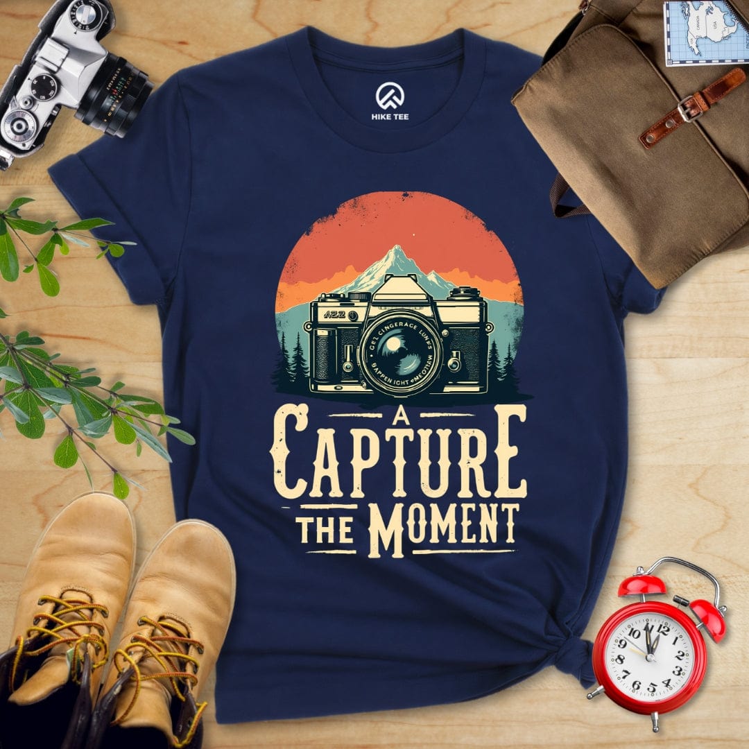 Hike Tee T-Shirt Navy / S Capture the Moment Shirt