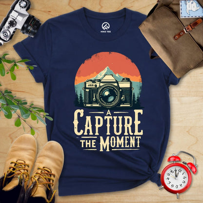 Hike Tee T-Shirt Navy / S Capture the Moment Shirt