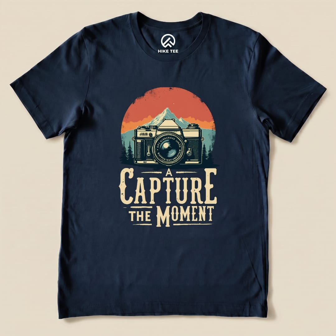 Capture the Moment Shirt Hike Tee T-Shirt Navy / S