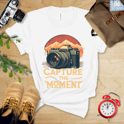 Printify T-Shirt White / S Capture The Moment Shirt