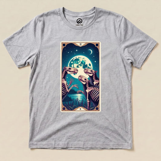 Capybara Moon Tarot Card Shirt Hike Tee T-Shirt Athletic Heather / S