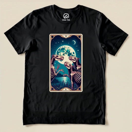 Capybara Moon Tarot Card Shirt Hike Tee T-Shirt Black / S
