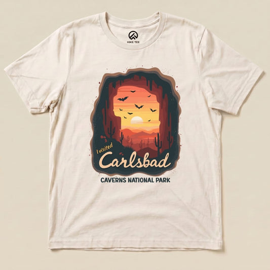 Hike Tee T-Shirt Natural / S Carlsbad Caverns National Park Shirt