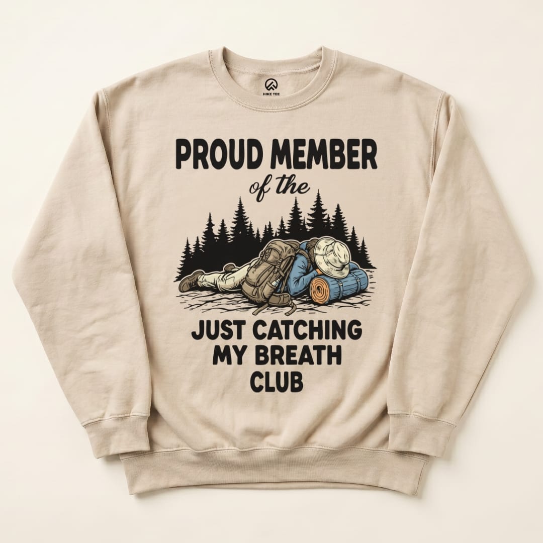 Catching My Breath Sweatshirt Hike Tee Sweatshirt Sand / S