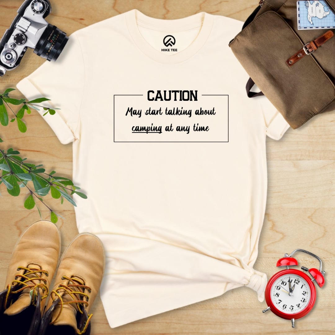 Hike Tee T-Shirt Natural / S Caution Shirt