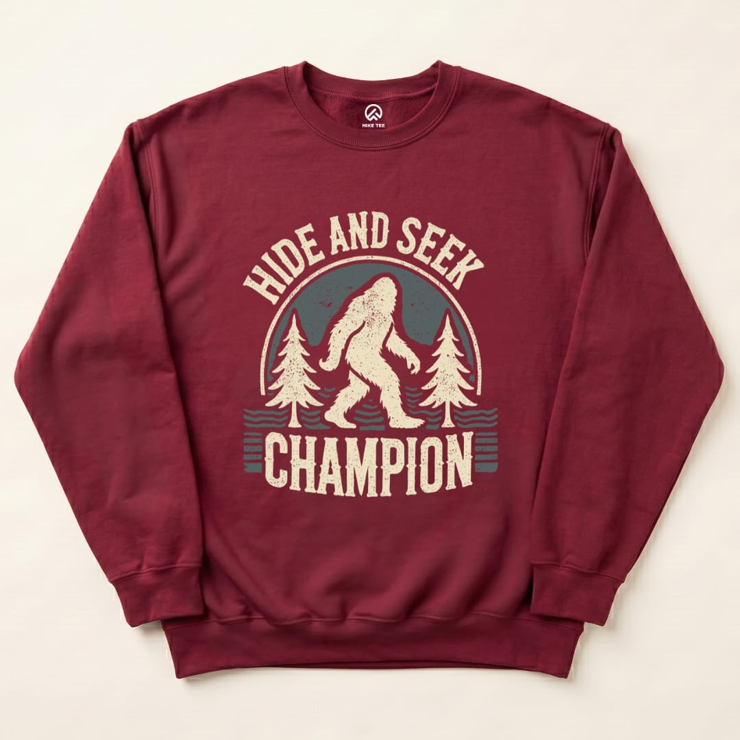 Champion Sweatshirt Hike Tee Sweatshirt Maroon / S