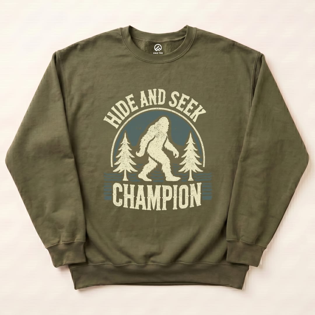 Champion Sweatshirt Hike Tee Sweatshirt Military Green / S