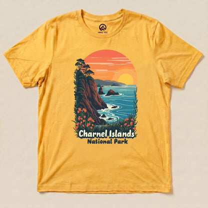 Hike Tee T-Shirt Gold / S Channel Islands National Park Scenic Shirt