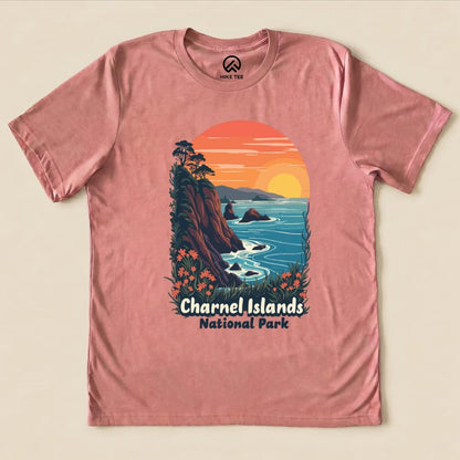 Hike Tee T-Shirt Heather Mauve / S Channel Islands National Park Scenic Shirt