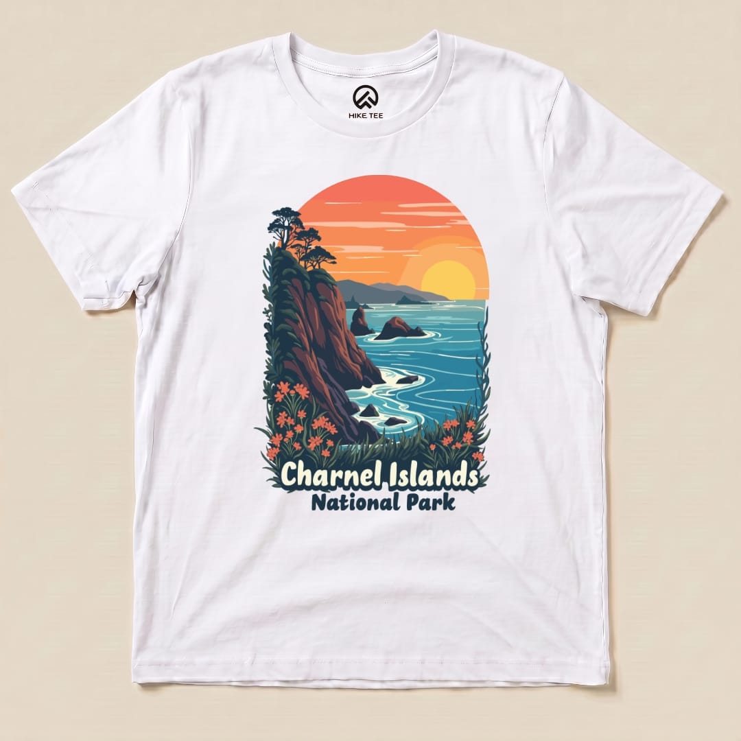 Hike Tee T-Shirt White / S Channel Islands National Park Scenic Shirt