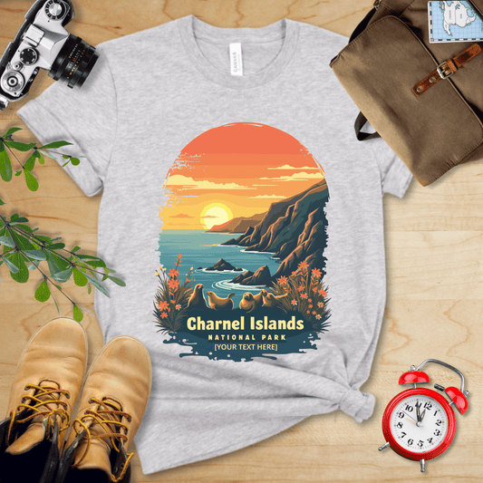 AnywherePOD T-Shirt Athletic Heather / S Channel Islands National Park Shirt + Personalization